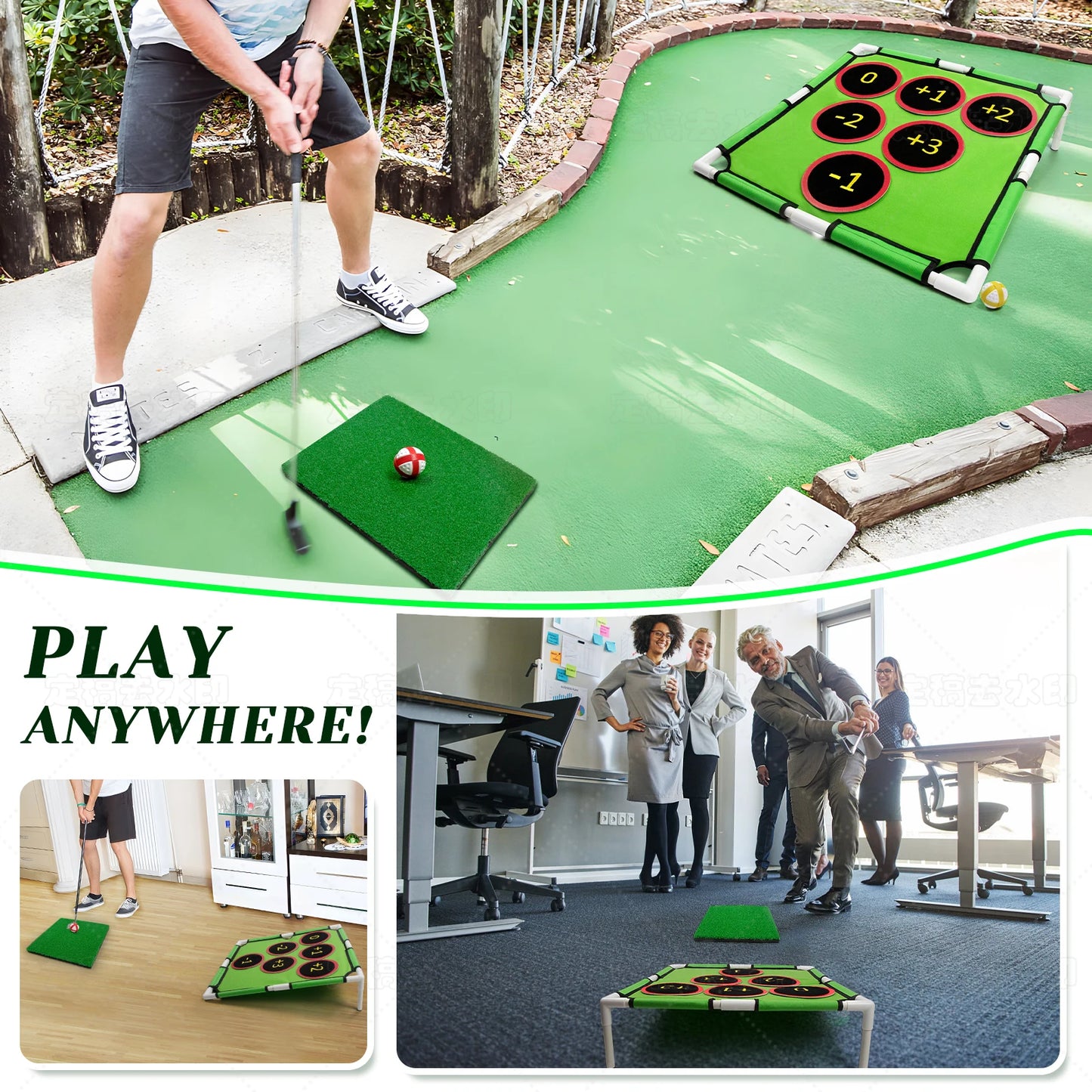 Red de golf para chipping, divertidos juegos de jardín, juegos de patio para jóvenes adultos, padres y golfistas, fácil de montar, juegos de golf casuales para el hogar.