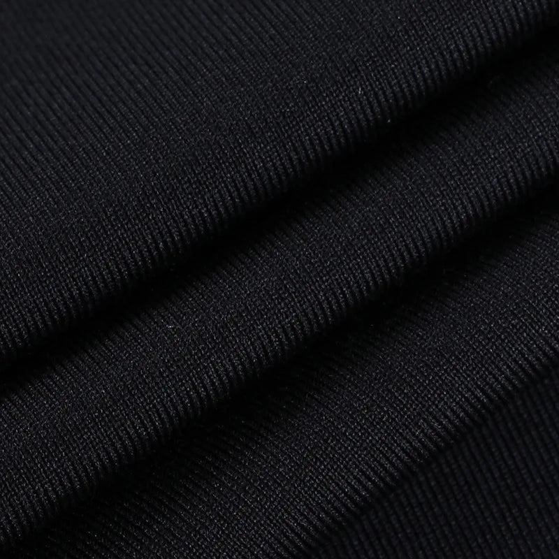 2025 Elegant Black Sleeveless Bandage Sexy Dress for Women Club Party Backless Tank Dresses Skinny Fashion Summer