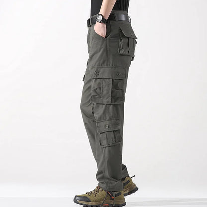 2025 Multiple pockets Tactical Cargo Pants Men Cotton Overalls Outdoor Work Trousers Big Size Hombre Clothing Camo Hiking Pants