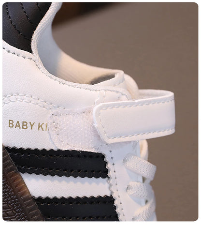 Zapatillas deportivas de moda para niños, de piel sintética, ergonómicas, con suela blanda, tenis para niño y niña.