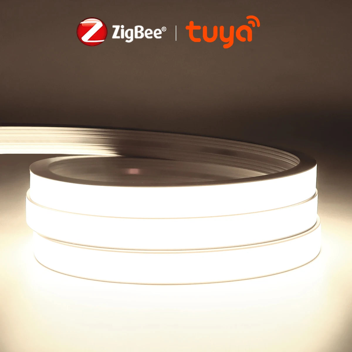 Tira LED COB inteligente ZigBee 3.0 Wifi Tuya de 5V con luz USB, cinta LED neón con regulador de intensidad, controlador LED compatible con Alexa, lámpara de armario, decoración
