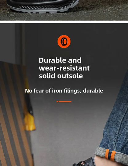 Calzado de seguridad de felpa para trabajos de invierno, resistente a impactos y perforaciones, fabricado en piel sintética de microfibra y algodón.