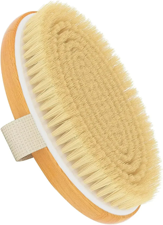 Cepillo corporal exfoliante cerdas naturales | Piel seca | Mejora la circulación, evita pelos encarnados | limpieza profunda