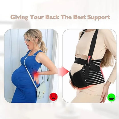 Faja de maternidad transpirable y ajustable para el embarazo y el posparto.