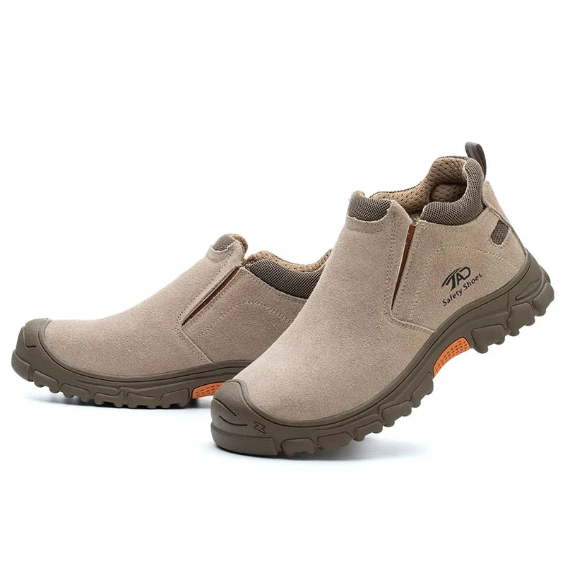 Botas de seguridad de soldadura de corte bajo para hombre, zapatos de trabajo de construcción antiaplastamiento, zapatos indestructibles a prueba de pinchazos, botas de trabajo de seguridad.