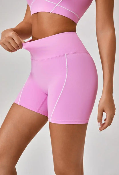 Conjunto deportivo de yoga de verano de 2 piezas con retazos y leggings de cintura alta con abertura para mujer, conjunto de entrenamiento de fitness, chándal deportivo para mujer
