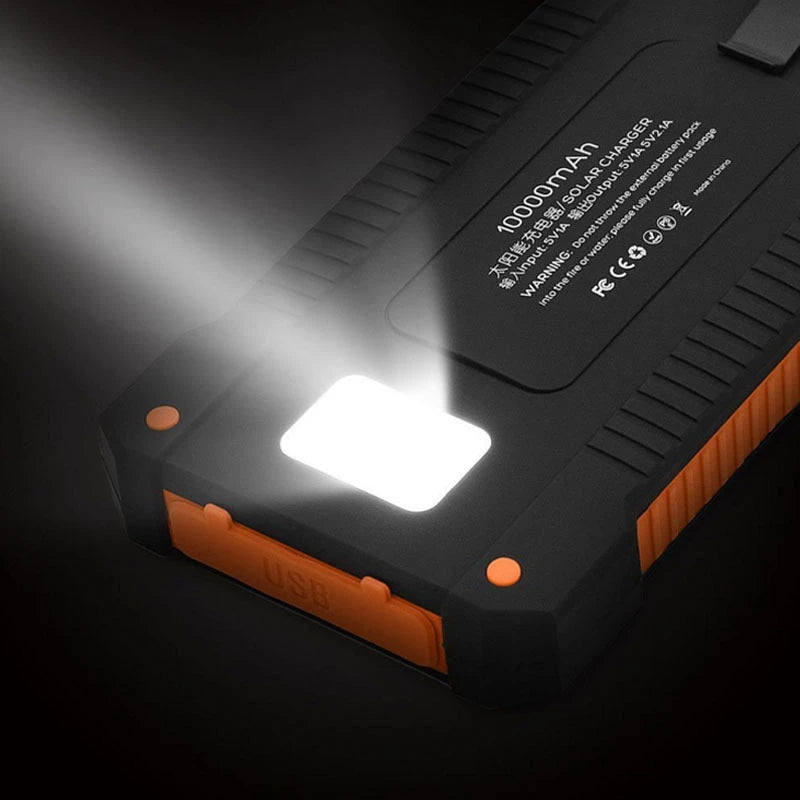 Banco de energía solar Xiaomi de 500.000 mAh, gran capacidad, carga súper rápida, batería externa portátil para exteriores para iPhone, Huawei y Samsung.