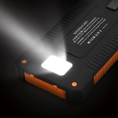 Banco de energía solar Xiaomi de 500.000 mAh, gran capacidad, carga súper rápida, batería externa portátil para exteriores para iPhone, Huawei y Samsung.