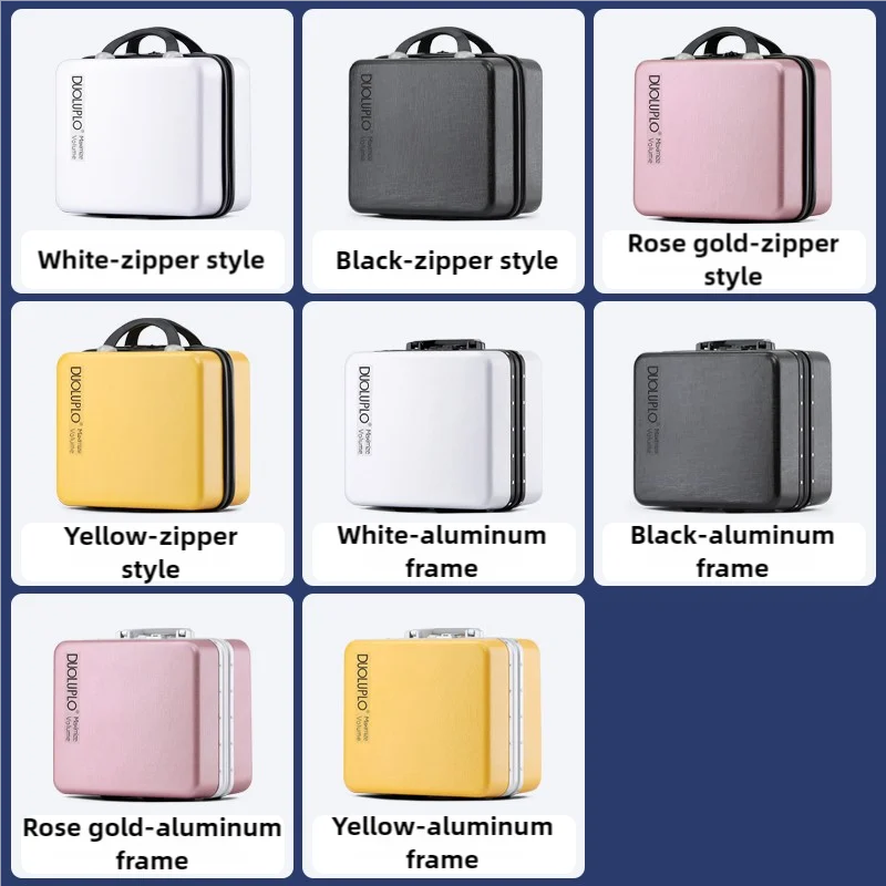 Maletas de viaje de cabina de 12/14/16 pulgadas, tamaño pequeño, estuches de maquillaje para mujer, maletín para hombre con cerradura TSA, equipaje de mano para caja de viaje