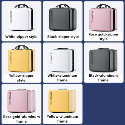 Maletas de viaje de cabina de 12/14/16 pulgadas, tamaño pequeño, estuches de maquillaje para mujer, maletín para hombre con cerradura TSA, equipaje de mano para caja de viaje