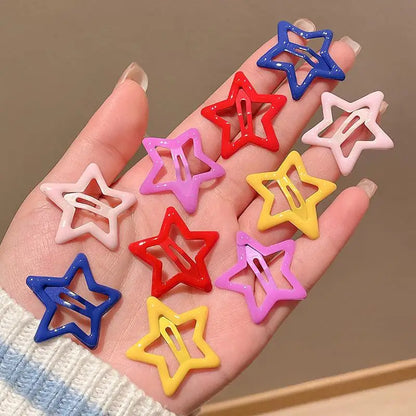 10 piezas de accesorios para el cabello para niñas, pinzas para el cabello para niños pequeños, horquillas para el cabello para niños, tocado lindo de color arcoíris, nuevo estilo