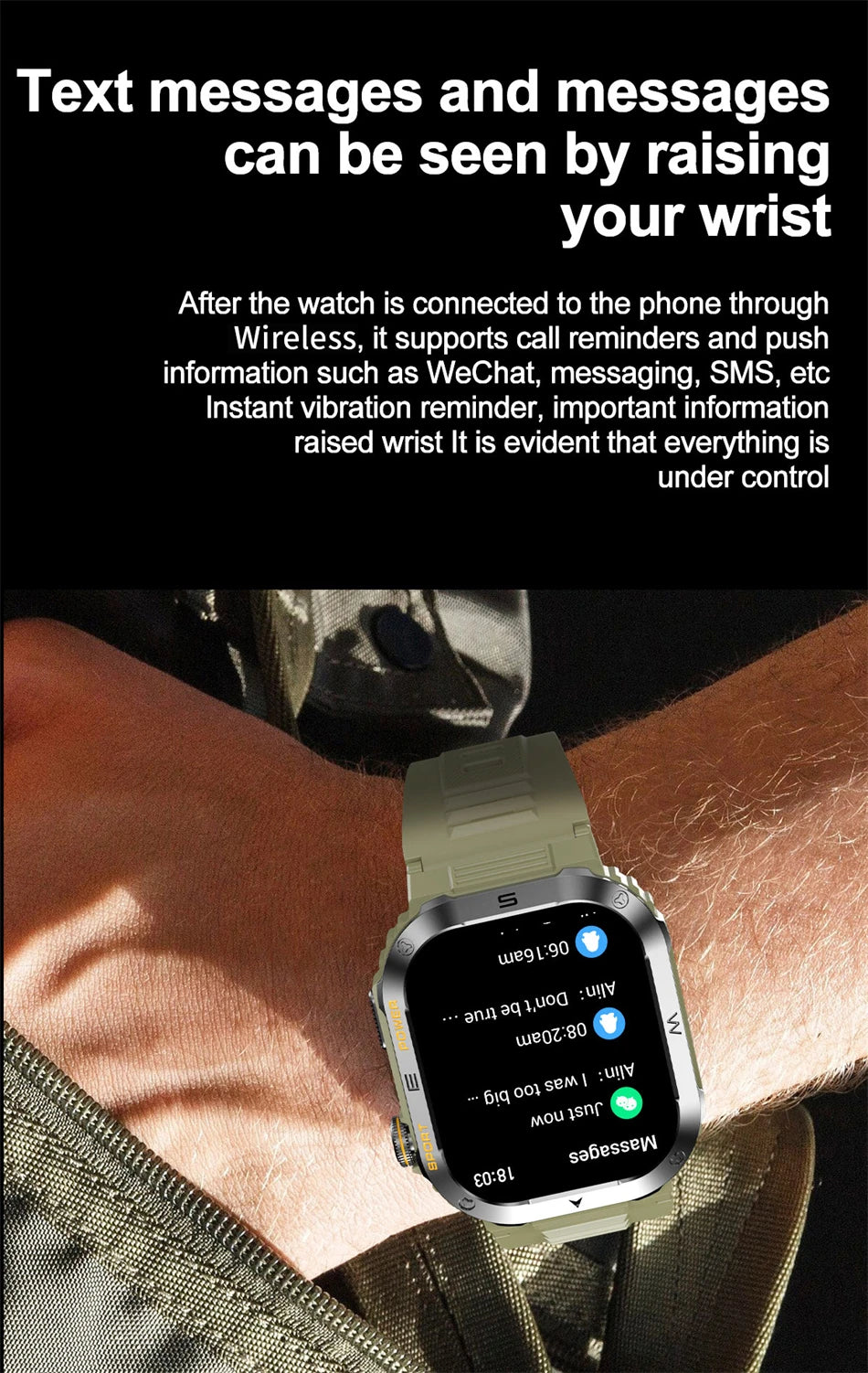 Reloj inteligente militar FOXBOX para hombre con GPS, resistente al agua, 2025, monitorización del sueño, deporte, fitness, IA, voz, llamadas Bluetooth.