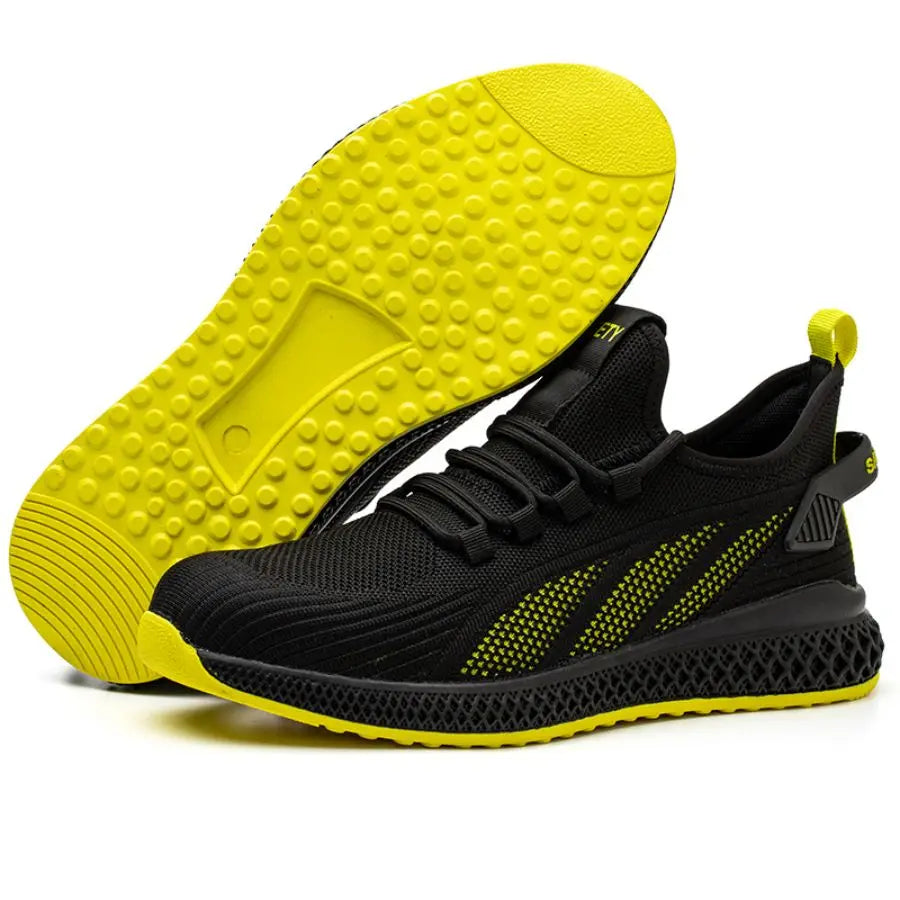 Zapatos de seguridad con puntera de acero para hombre y mujer, zapatillas de trabajo ligeras, zapatos de trabajo a prueba de perforaciones, botas de trabajo de seguridad unisex para la construcción.