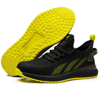 Zapatos de seguridad con puntera de acero para hombre y mujer, zapatillas de trabajo ligeras, zapatos de trabajo a prueba de perforaciones, botas de trabajo de seguridad unisex para la construcción.