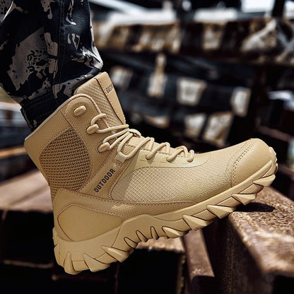 Botas de trabajo para hombre, zapatos de seguridad resistentes al desgaste, zapatos con punta de acero, zapatillas antideslizantes, zapatos de trabajo para adultos.