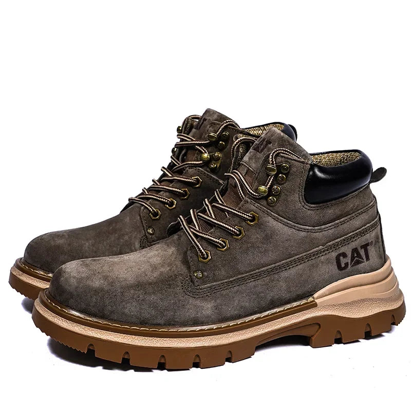 Botas de nieve para hombre, ideales para el invierno. Botas clásicas de caña alta para senderismo, con suela gruesa antideslizante y gran practicidad.