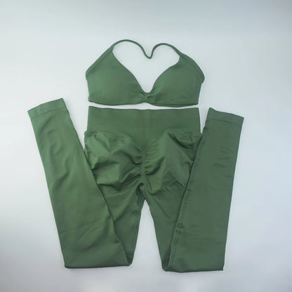 Conjunto de 2 sujetadores de tirantes finos para gimnasio, sin costuras, de alta sujeción, para mujer, deportivos, para entrenamiento, yoga, sin logotipo