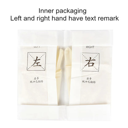Guantes quirúrgicos desechables de látex, 10 o 20 pares, para hospitales, clínicas, cirugías, procesamiento de alimentos, laboratorios, guantes médicos de goma estériles.