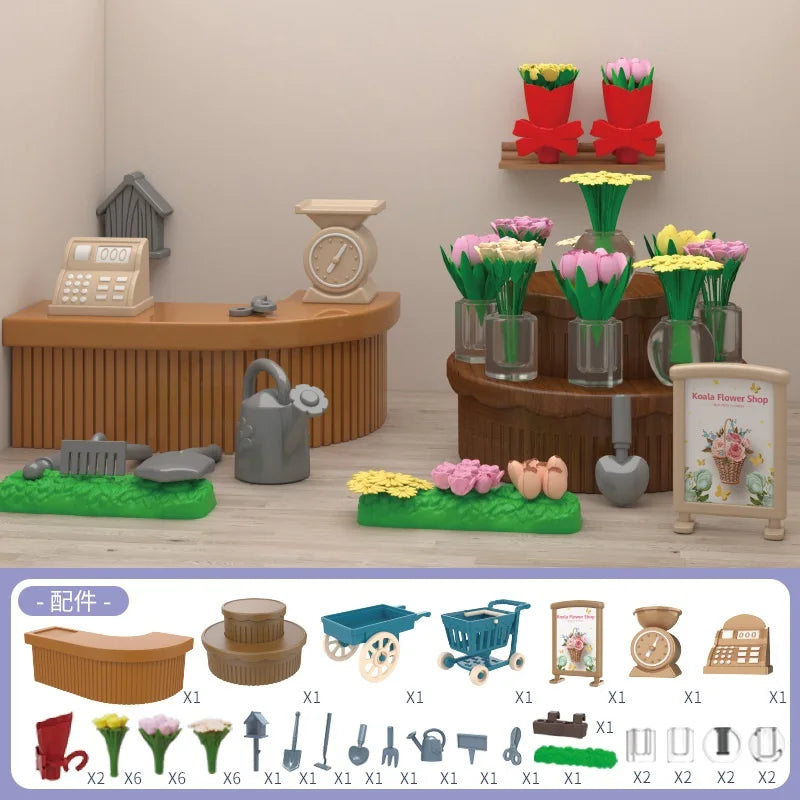 Minisupermercado, juegos de compras, casa de muñecas, muebles, accesorios, juguetes educativos intelectuales para niños, juguetes de interacción familiar.