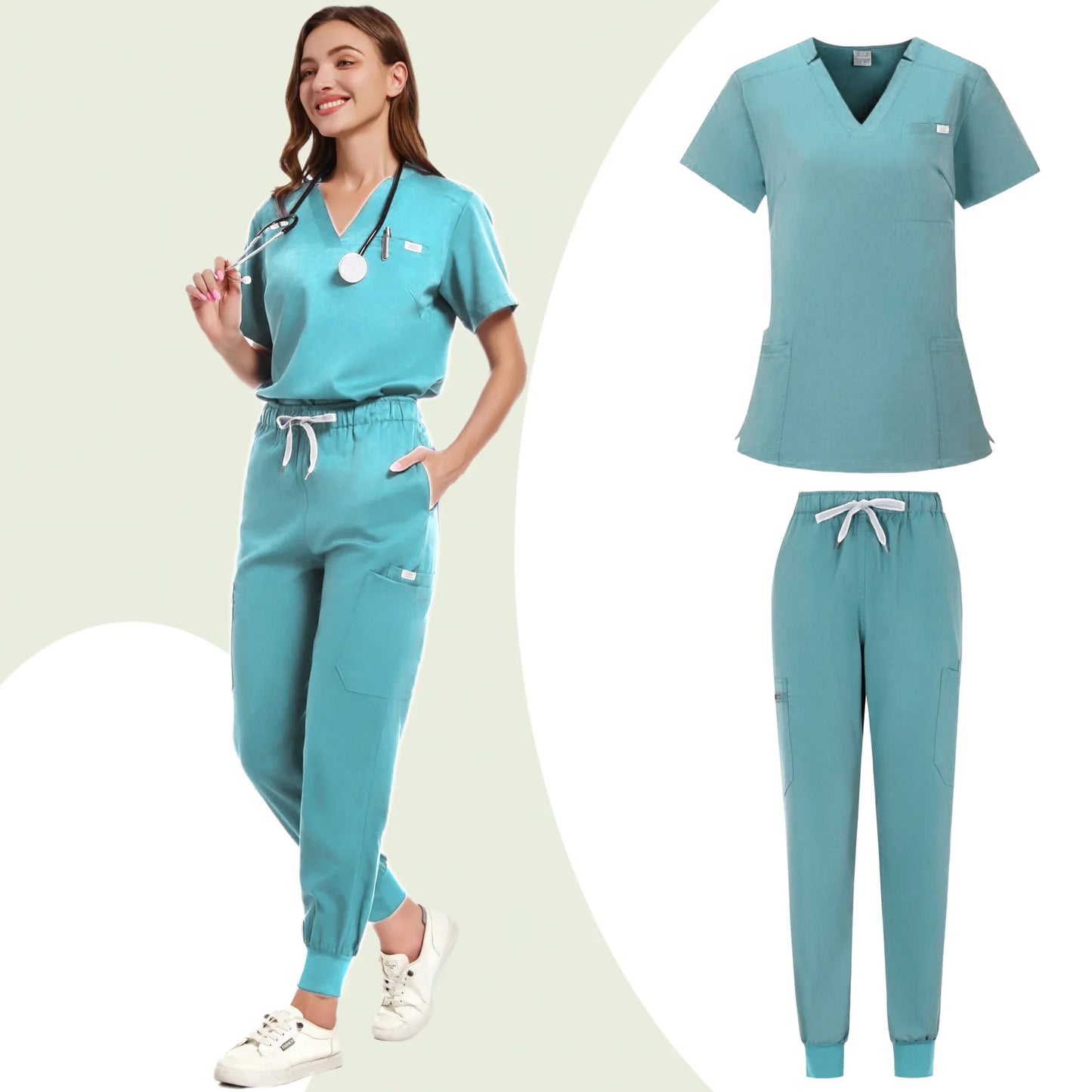 Uniformes de salón de belleza, uniformes de spa de manga corta para mujer, uniformes de dentista, enfermeras, uniformes médicos, ropa de trabajo