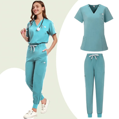 Uniformes de salón de belleza, uniformes de spa de manga corta para mujer, uniformes de dentista, enfermeras, uniformes médicos, ropa de trabajo