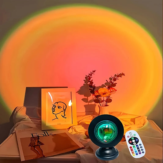 Lámpara de atardecer: crea un ambiente sereno al anochecer con una maravillosa iluminación de atardecer. Perfecta para la decoración del hogar y la relajación.