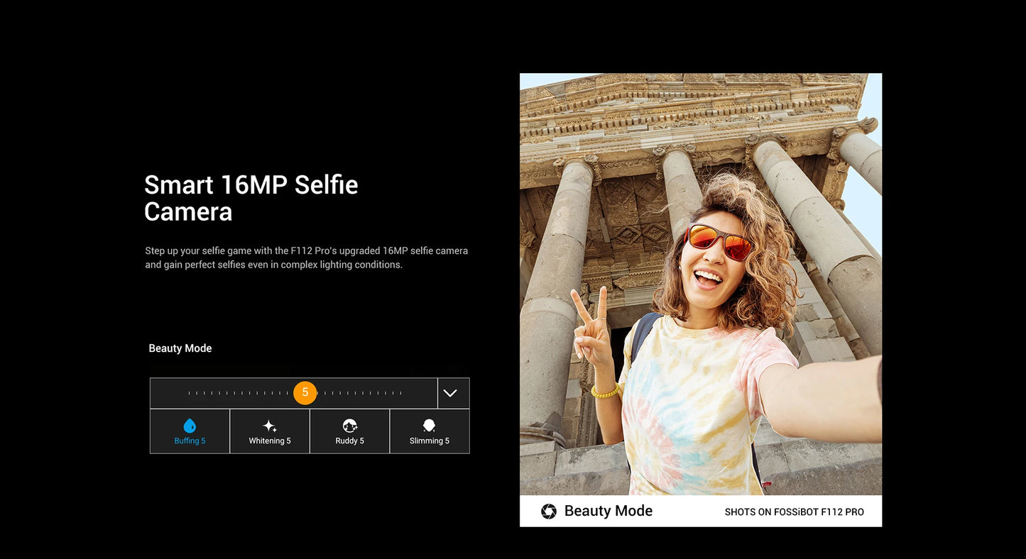 [Estreno mundial] Fossibot F112 PRO 5G Smartphone resistente, pantalla HD+ de 6,88", batería de 7150 mAh, 24 GB (8+16) + 256 GB, Android 14, cámara de 50 MP
