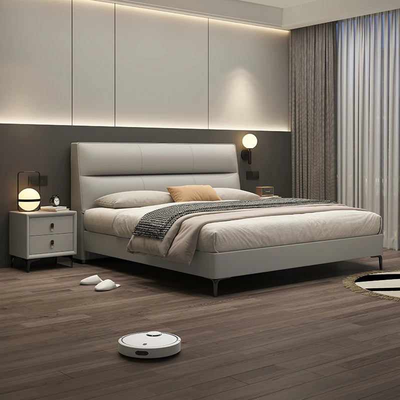 Cabecero de cama doble de lujo, impermeable, moderno y económico, con marcos para camas matrimoniales, muebles para el hogar.