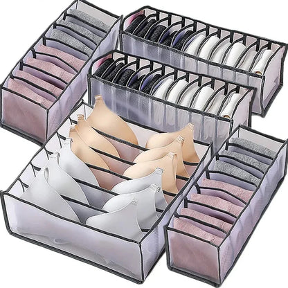 Organizador de ropa, pantalones, ropa, vaqueros, caja de almacenamiento, armario, organización de ropa interior, sujetador, calcetines, compartimento, caja, armario