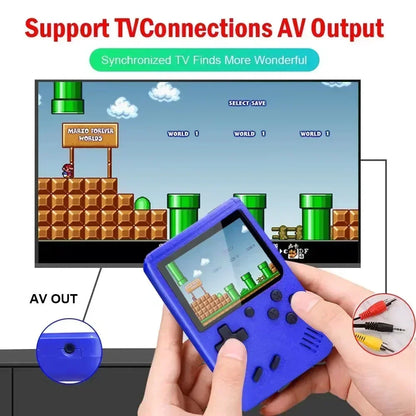 NUEVA mini consola de videojuegos retro portátil de 8 bits, reproductor de juegos portátil con 400 juegos integrados, salida AV, consola de juegos Game Boy