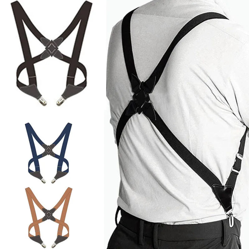 Nuevos tirantes ajustables para hombre, tirantes con clip en la espalda, cinturón elástico para pantalones y tirantes para hombre y mujer.