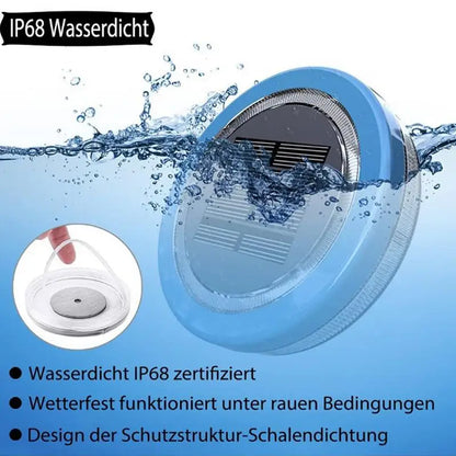 Luces solares para piscinas, IP68, LED flotantes y brillantes, resistentes al agua, de larga duración, para exteriores, para jardín.