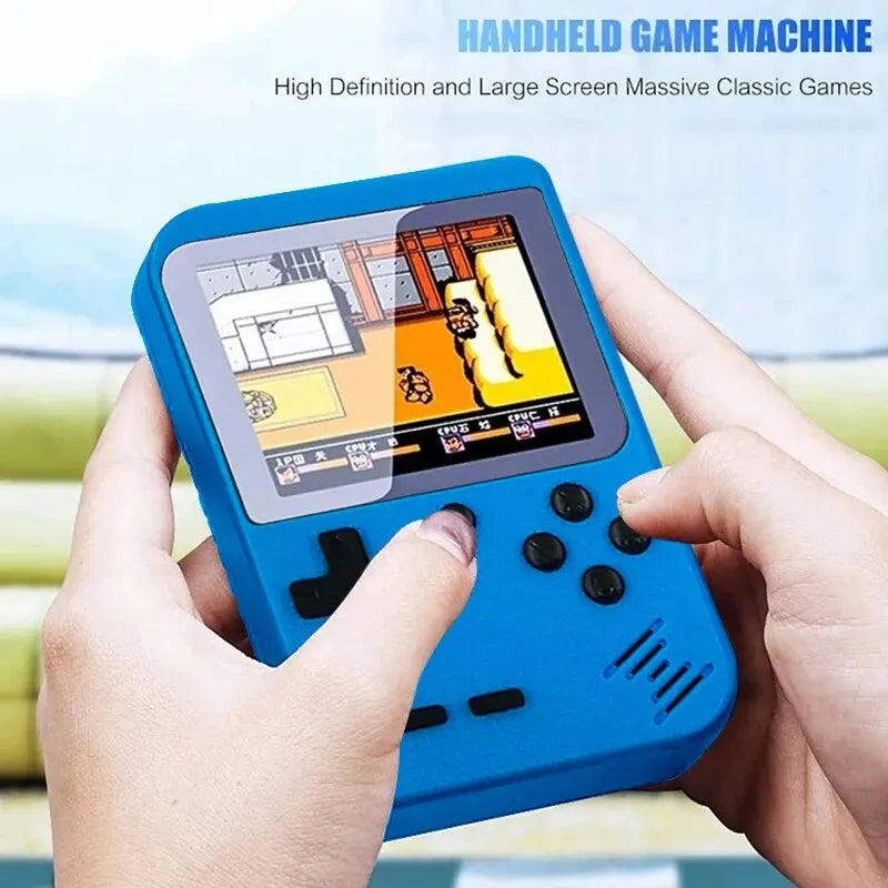 Consola de videojuegos portátil retro GAMINJA GC26, miniconsola de juegos portátil de 3,0 pulgadas con pantalla LCD a color para niños y 400 juegos integrados.