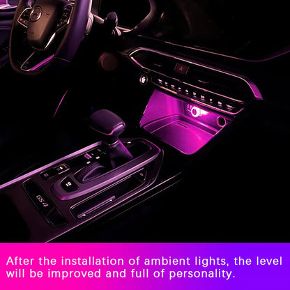 Mini luz ambiental LED portátil para coche, USB, decorativa, para interior de coche, luz de ordenador, Plug and Play.