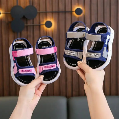 Sandalias de moda para niños, zapatos para bebés, suela suave, antideslizantes, para niños y niñas, zapatos de verano para playa de 2 a 10 años