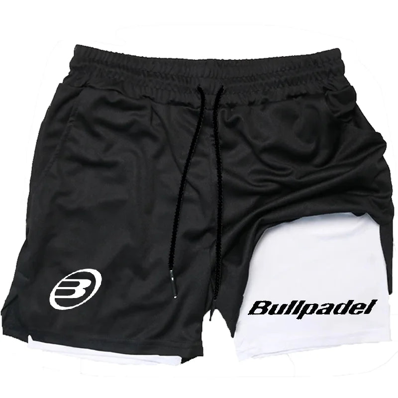 Pantalones cortos deportivos de pádel para hombre, pantalones cortos de tenis transpirables, pantalones de bádminton de secado rápido, ropa deportiva para correr al aire libre, verano, nuevo