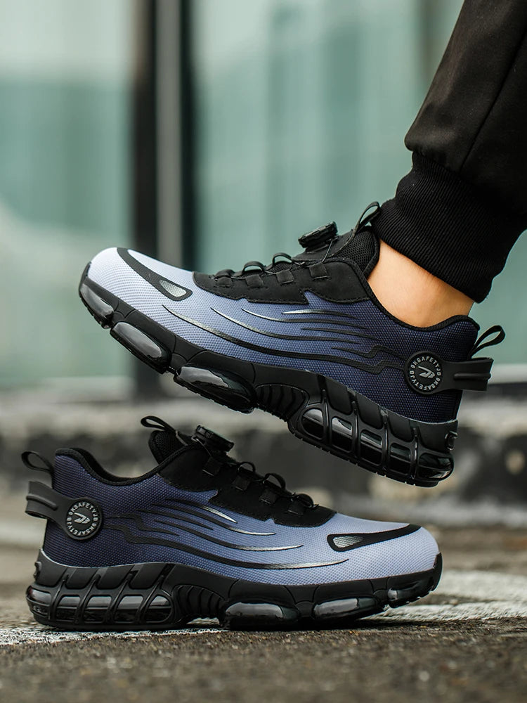 Work Safety Shoes Men Women Steel Toe Sneakers Air Cushion Indestructible Security Protection Safety Boots Size 47 48 Footwear