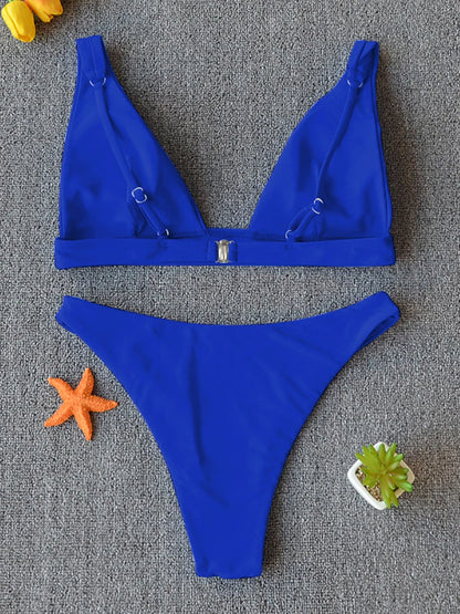 Bikini 2025 Micro Traje de Baño Sexy para Mujer, Traje de Baño Push Up, Conjunto de Bikini de Dos Piezas, Bañador Sólido, Traje de Baño para Mujer.