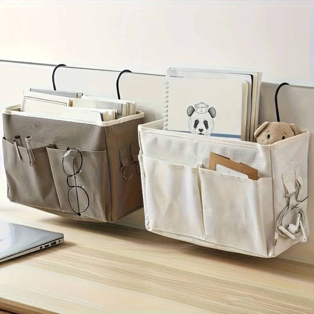 Cabecero de cama, base de cama duradera y cesta de pared para ahorrar espacio, diseño minimalista.