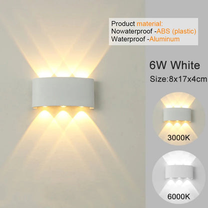 Apliques de pared LED modernos para interiores y exteriores, luces blancas de montaje en pared para sala de estar, pasillo, dormitorio, decoración