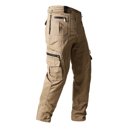 2025 Men Cargo Pants Trousers Multi-pocket Waterproof Wear-resistant Casual Training Overalls Clothing Comfortable Breathable