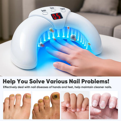 Dispositivo láser para hongos en las uñas, para múltiples uñas de los pies y de las manos. Solución reparadora para uñas dañadas y descoloridas para uso doméstico.