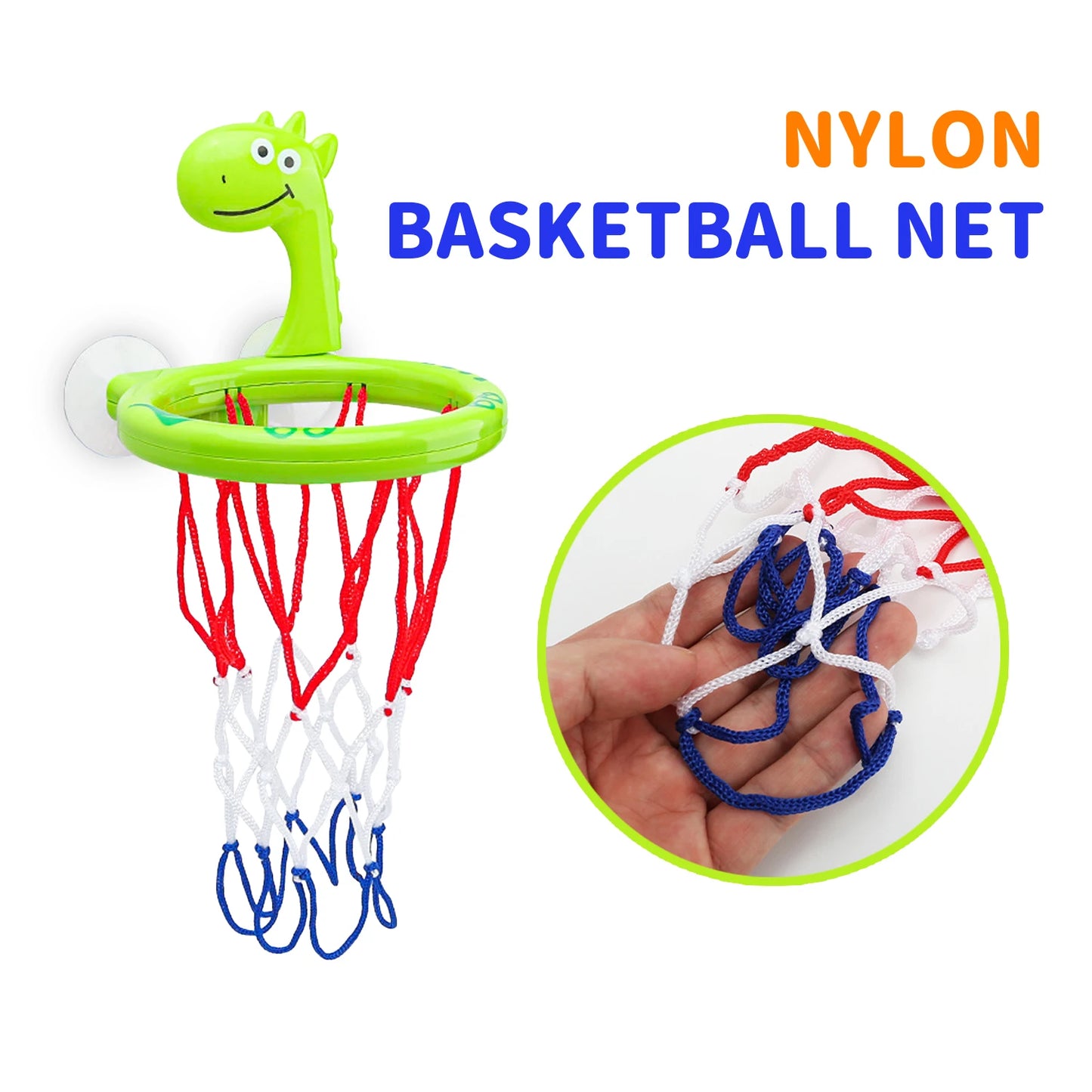 Juguete de baño para bebé, juego de agua para niños, bañera con ventosa, aro de baloncesto con 3 pelotas, juguetes de baño para niños.