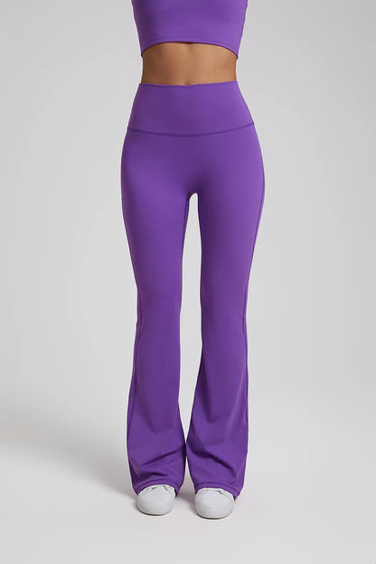 Buttery Soft High Waist Flare Leggings No Front Seam Workout Yoga Flared Pants Full Length Gym Sport Leggings Women Tights
