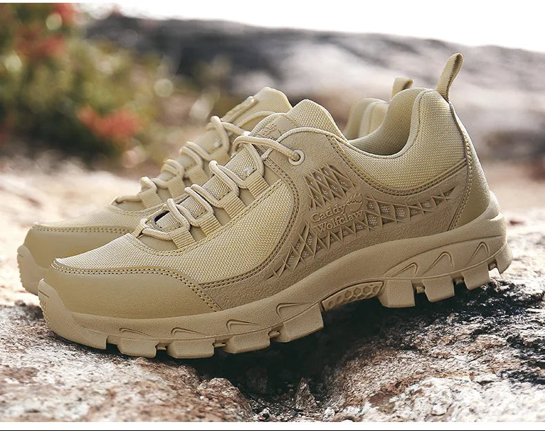 Nuevas zapatillas para hombre: calzado deportivo informal para senderismo, actividades al aire libre, entrenamiento táctico, escalada y uso militar.