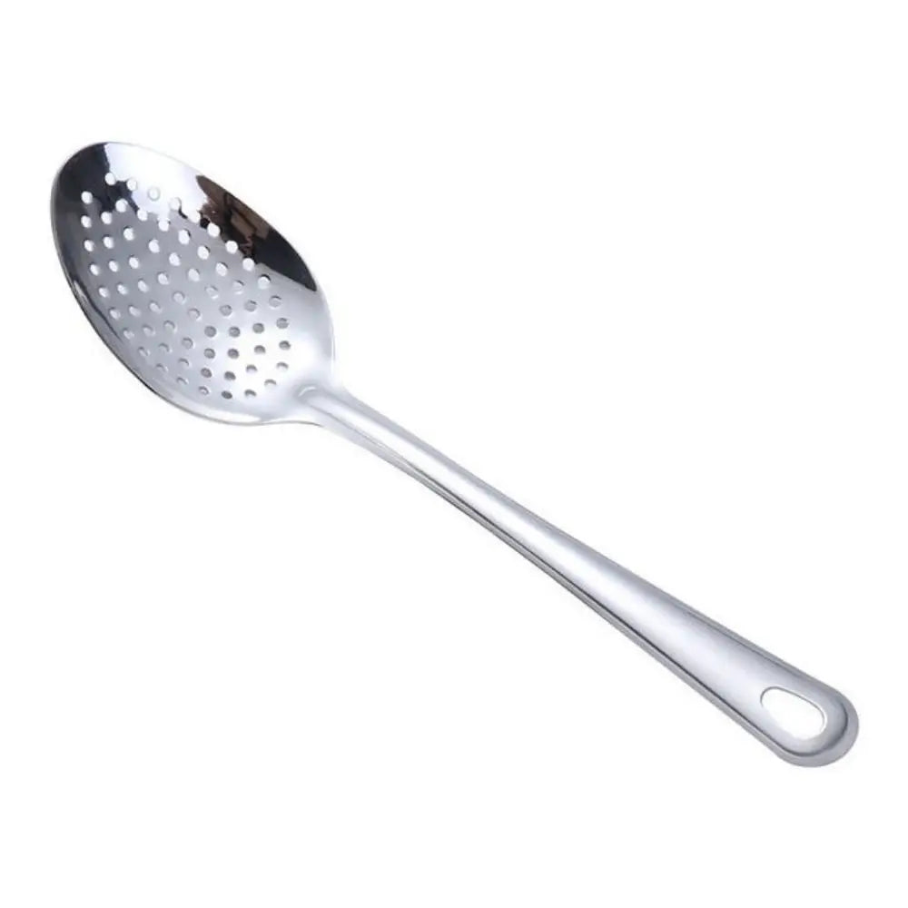 Cuchara para fideos portátil de acero inoxidable antioxidante para cocina, hogar, espumadera, colador frito