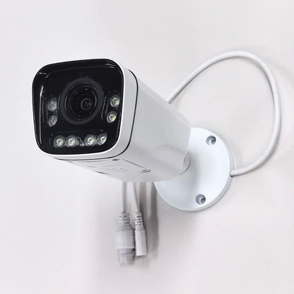 Cámara IP 4K 8MP WIFI con zoom 15x, seguimiento, PoE, protocolo RTMP Hikvision, tarjeta SD/TF de 512 GB, infrarrojos de 30 m, visión nocturna a color de 20 m