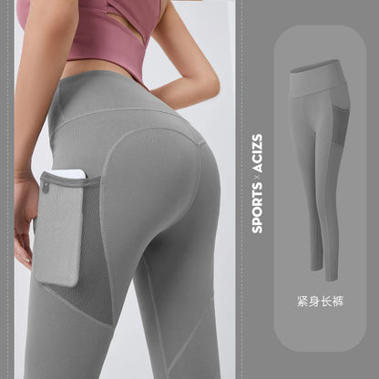 Leggings deportivos de cintura alta con bolsillos, ideales para fitness, correr y hacer ejercicio. Nuevos modelos 2023. Pantalones deportivos de secado rápido para mujer. Perfectos para entrenar y hacer yoga.