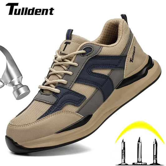 Zapatos de seguridad para hombre con puntera de acero, antigolpes, ligeros, resistentes a perforaciones e indestructibles. ¡Envío directo!