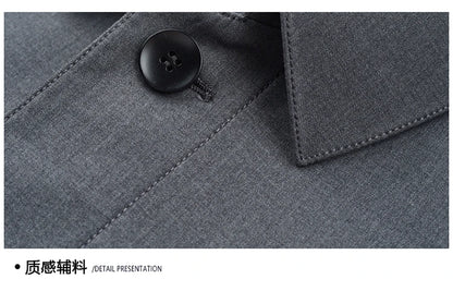 Gabardina coreana Maxbarley para hombre, otoño 2025, estilo casual de negocios, cortavientos, abrigo largo de estilo urbano.